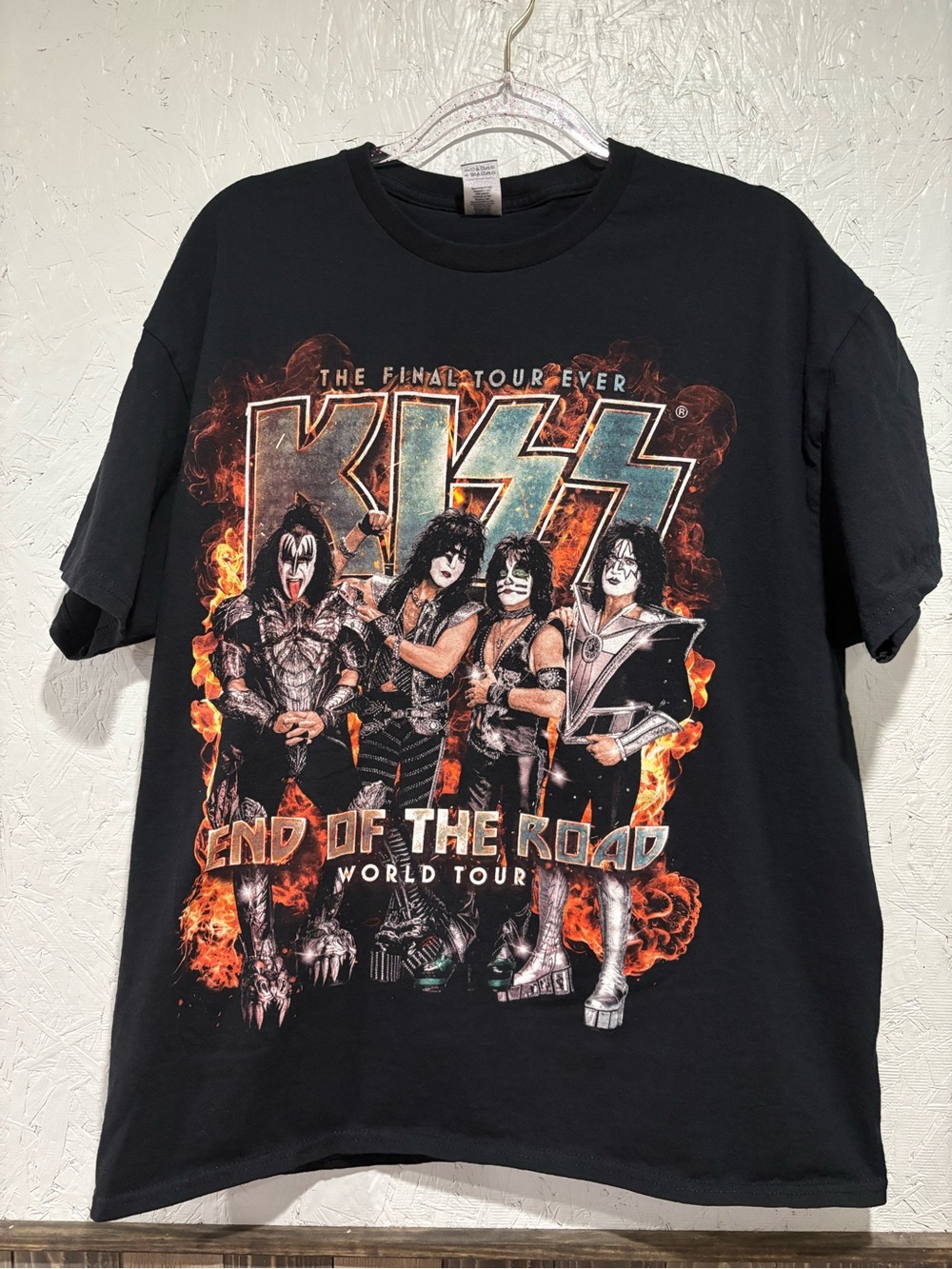 KISS Black 'End of the Road' Graphic Tee Final Tour
